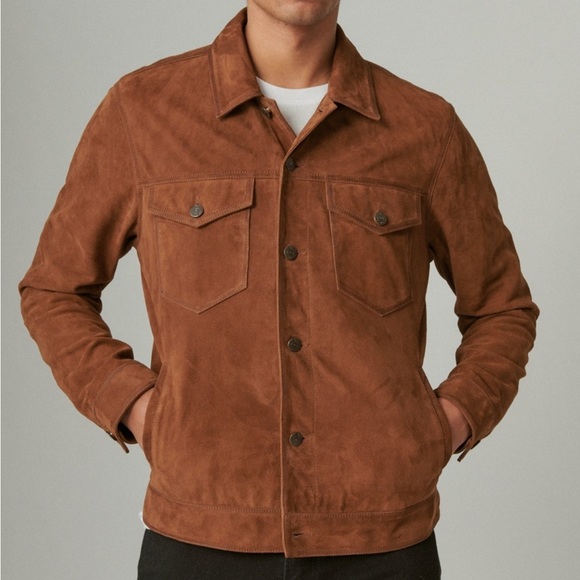 Lucky Brand Other - Size Medium Lucky Brand Men’s Suede Trucker Jacket
